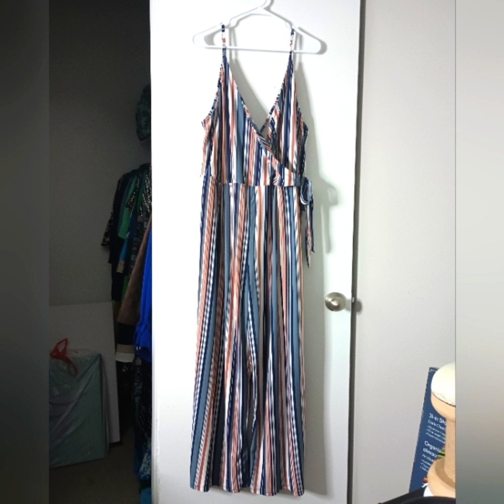 Derek Heart Multicolor Striped Jumpsuit
